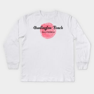 Huntington Beach Kids Long Sleeve T-Shirt